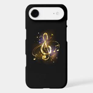 Gold Treble Clef Music
