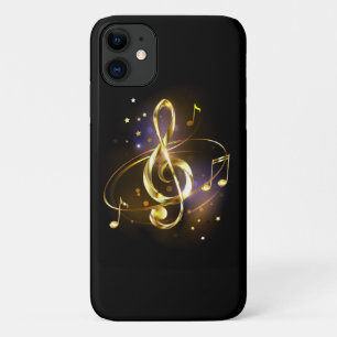 Gold Treble Clef Music iPhone 11 Case