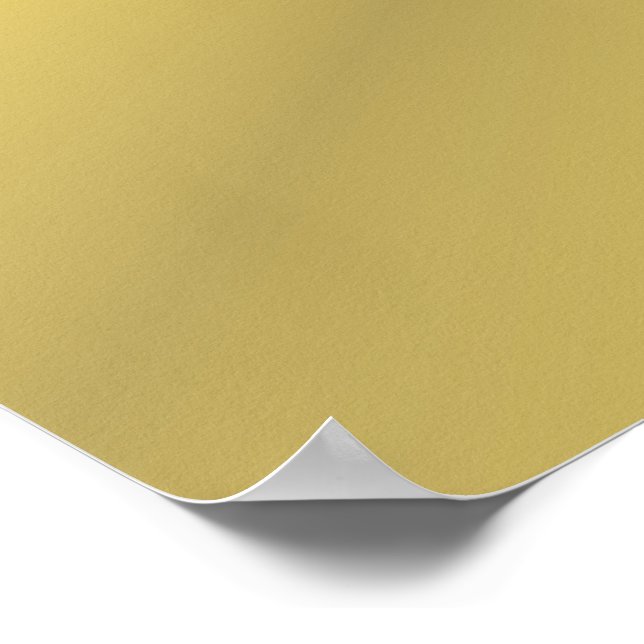 Gold Treble Clef Music Design Poster (Corner)
