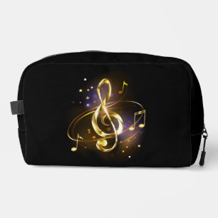 Gold Treble Clef Music Dopp Kit