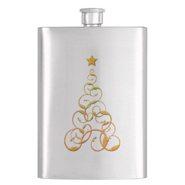 Gold Tree Flask (Front)