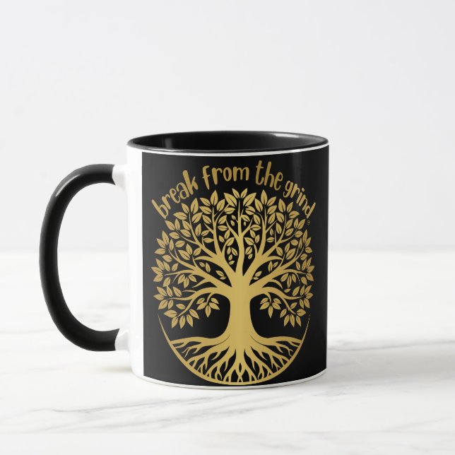 Gold Tree Of Life Coffee Mug (Left)