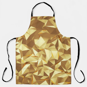 Gold Triangle: Abstract Background Texture. Apron