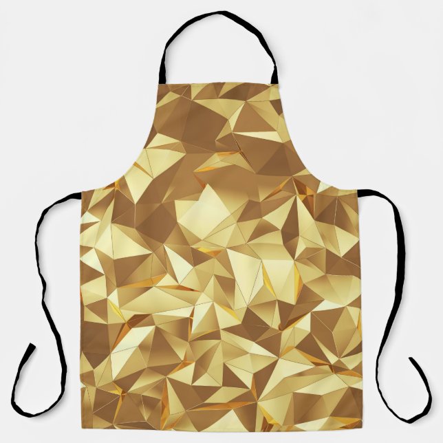 Gold Triangle: Abstract Background Texture. Apron (Front)