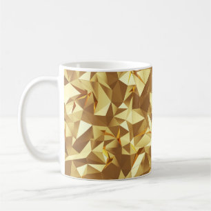 Gold Triangle: Abstract Background Texture. Coffee Mug