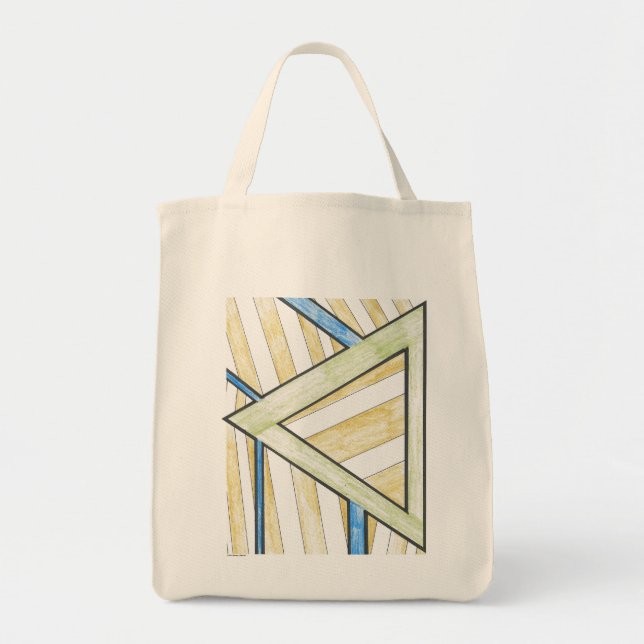 Gold Triangle Blocks Bag (Front)