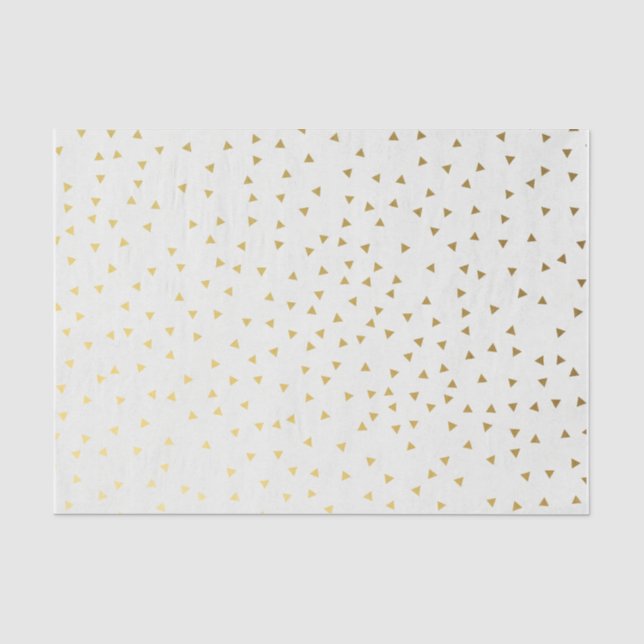 Gold Triangle Confetti Tissue Paper (Front)