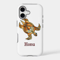 Gold Tribal Sea Turtle on White Case-Mate iPhone C