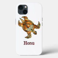 Gold Tribal Sea Turtle on White