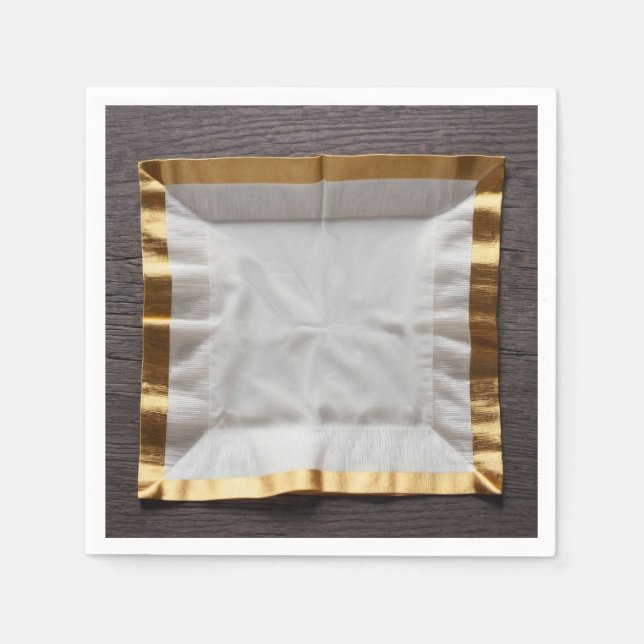 Gold trim napkin (Front)
