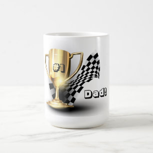 Gold Trophy NUmber One Dad Father's Day Coffee Mug