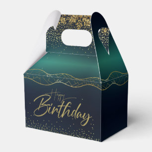 Gold Turquoise Gift Box