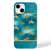 Gold Turtles Cool iPhone Case