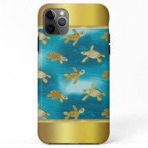 Gold Turtles iPhone 11 Pro Case