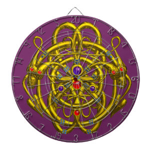 GOLD TWIN DRAGONS, Purple Dartboard