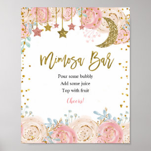 Gold twinkle twinkle star Mimosa Bar Sign