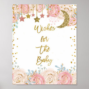 Gold twinkle twinkle star Wishes for Baby Sign