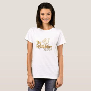 Gold Typography The Godmother Keepsake T-Shirt
