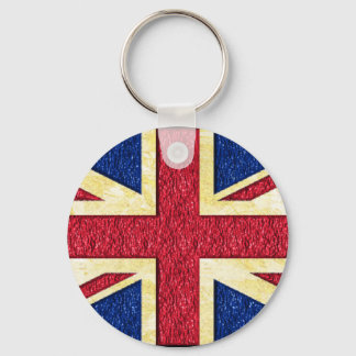 Gold uk flag - Key Chain