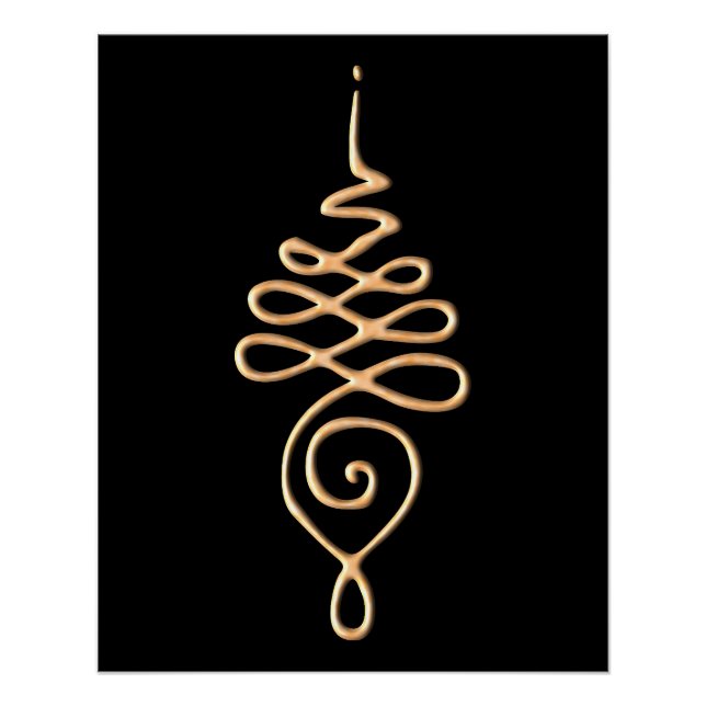 Gold Unalome Poster (Front)