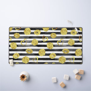 Gold Valentine Desk Mat