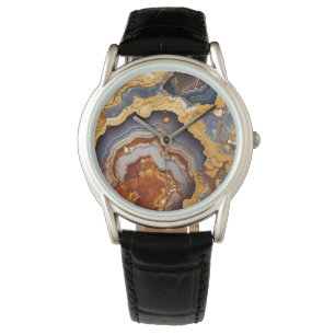 Gold Vein Agate Watch