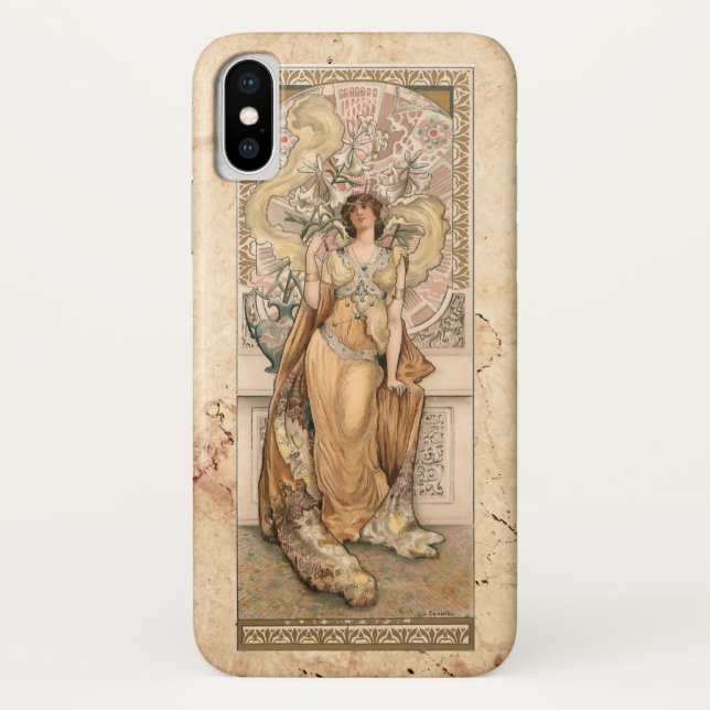 Gold Victorian Nouveau Beauty Case-Mate iPhone Case (Back)