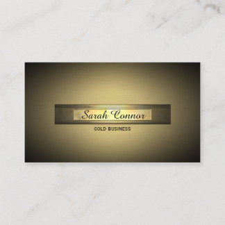 gold vignette business card