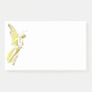 Gold Vintage Angel Watching over you Post-it Notes