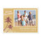 Gold Vintage Beach Photo Christmas Cards