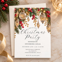 Gold Vintage Crystal Baubles Christmas Party