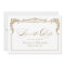 Gold Vintage Frame Classic Script Wedding
