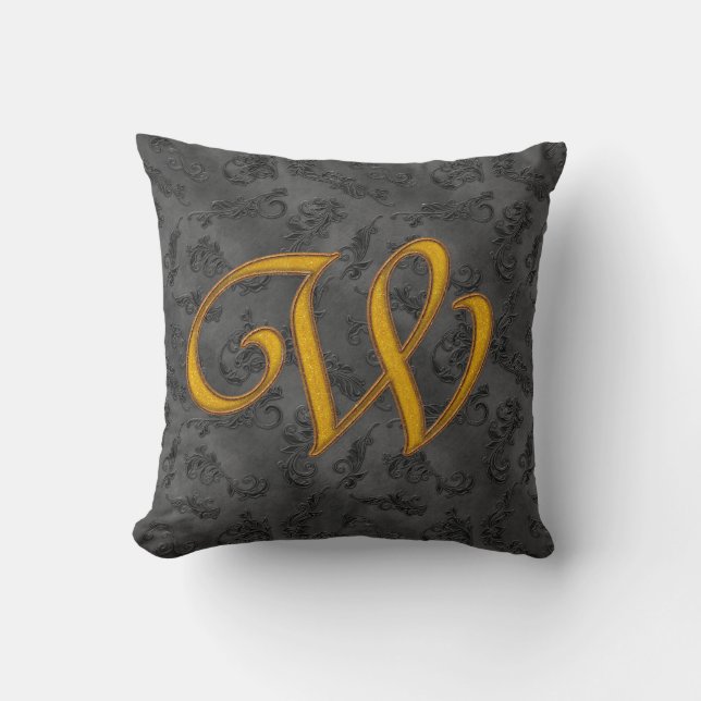 Gold Vintage Rose W Cushion (Front)