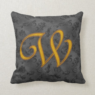 Gold Vintage Rose W Cushion