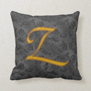 Gold Vintage Rose Z Cushion