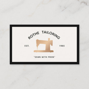 Gold Vintage Sewing Machine Tailor or  Seamstress  Calling Card