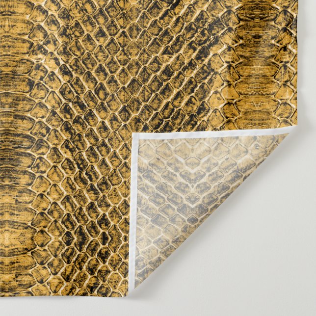 Gold Viper Faded Snakeskin Backdrop Tapestry (Detail)