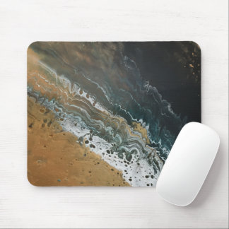 Gold Wake Art Mousemat