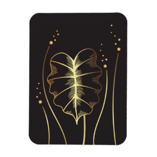 Gold wall art magnet