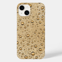 Gold water droplets