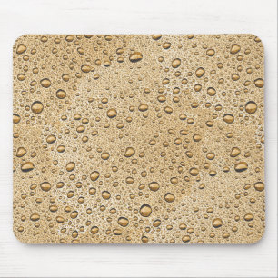 Gold water droplets mouse pad