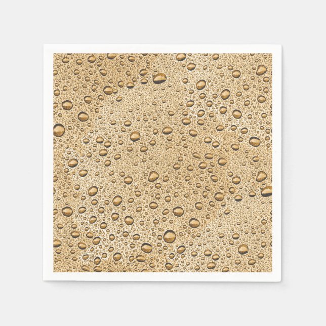 Gold water droplets napkin (Front)