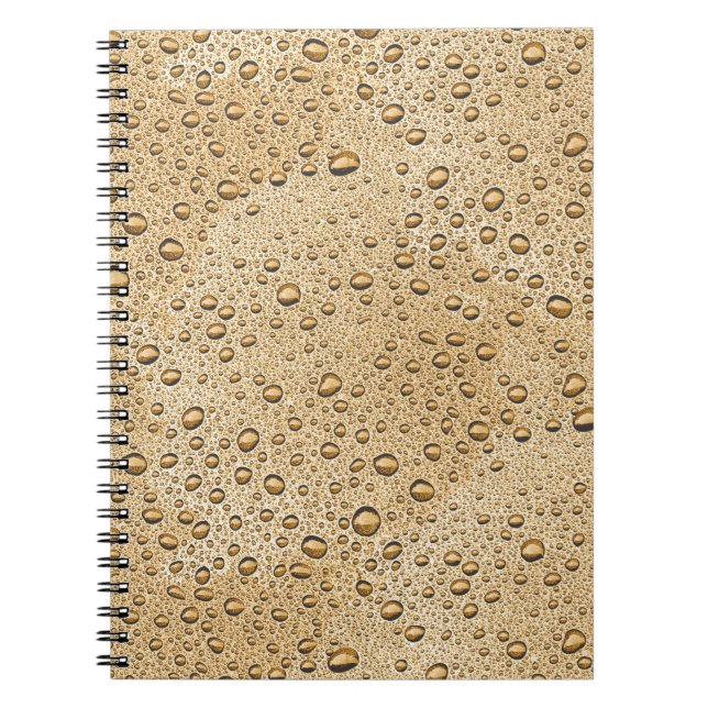 Gold water droplets notebook (Front)