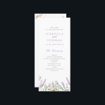 Gold & Watercolor Lavender Floral Wedding Program<br><div class="desc">Unveil the order of your special day with our Wedding Program. Lavender flowers,  adorned with faux gold accents,  set the stage. Elegant,  minimalist typography guides your guests through the ceremony. This program seamlessly combines sophistication with the charm of watercolor lavender blooms,  setting the tone for a memorable celebration.</div>