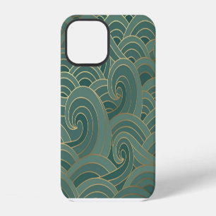Gold Wave: Traditional Oriental Luxury iPhone 12 Case
