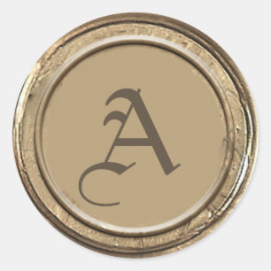 Gold Wax Seal Monogram
