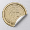 Gold Wax Seal Monogram Initials Wedding Stickers