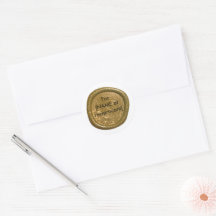 Gold Wax Seal Stamp Sticker