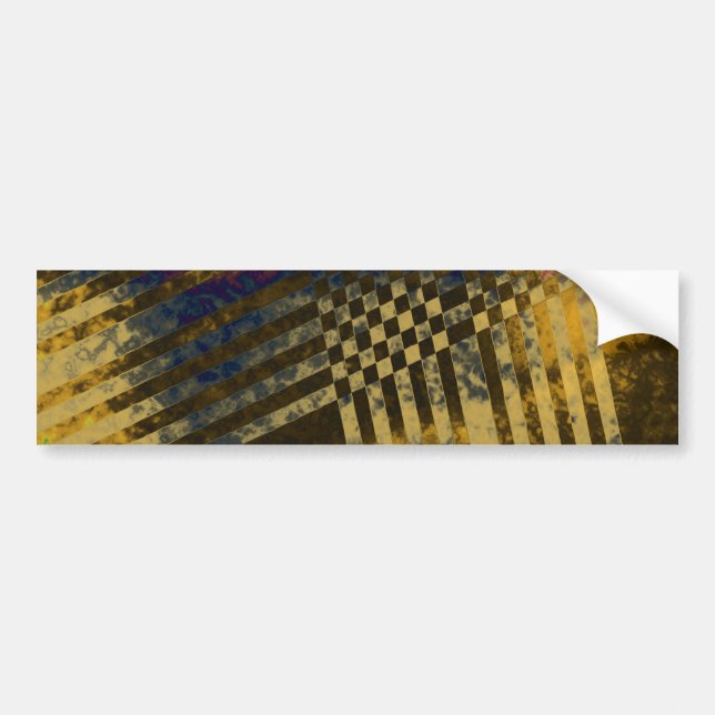 Gold Weave Bumper Sticker (Front)
