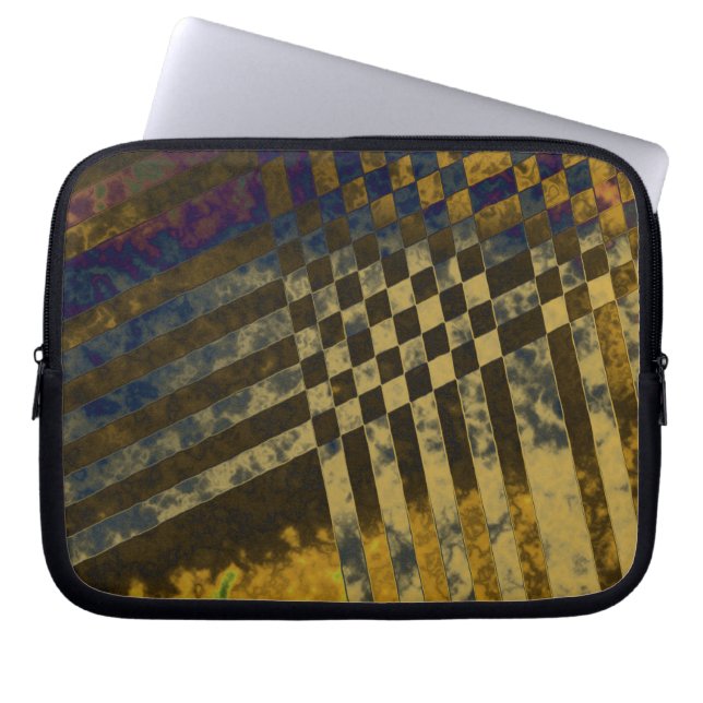 Gold Weave Laptop Sleeve (Front)